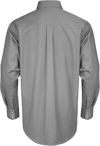 Miniatura 3 de WORKWEYA FR - Camisas de manga larga de 6.5 onzas, 100% algodón, a cuadros, resistentes al fuego, camisas de soldadura