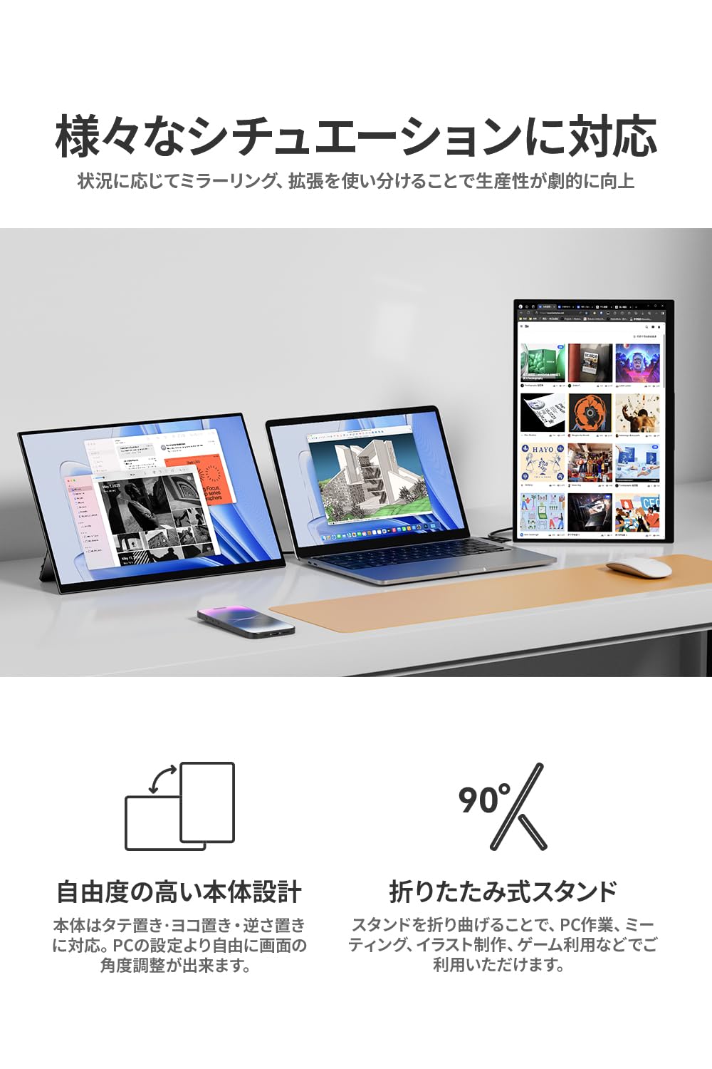 Amazon.co.jp: EHOMEWEI RQ-156NU Mobile Monitor, 4K, 15.6 inches