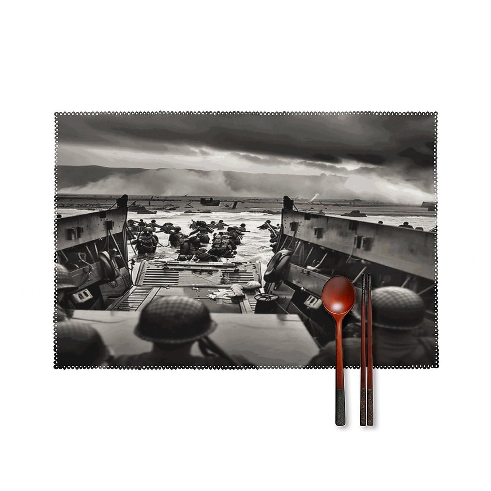 Fodpand Style Photo Of Normandy Landings Placemats Set Of 4 Place Mats Table Mats