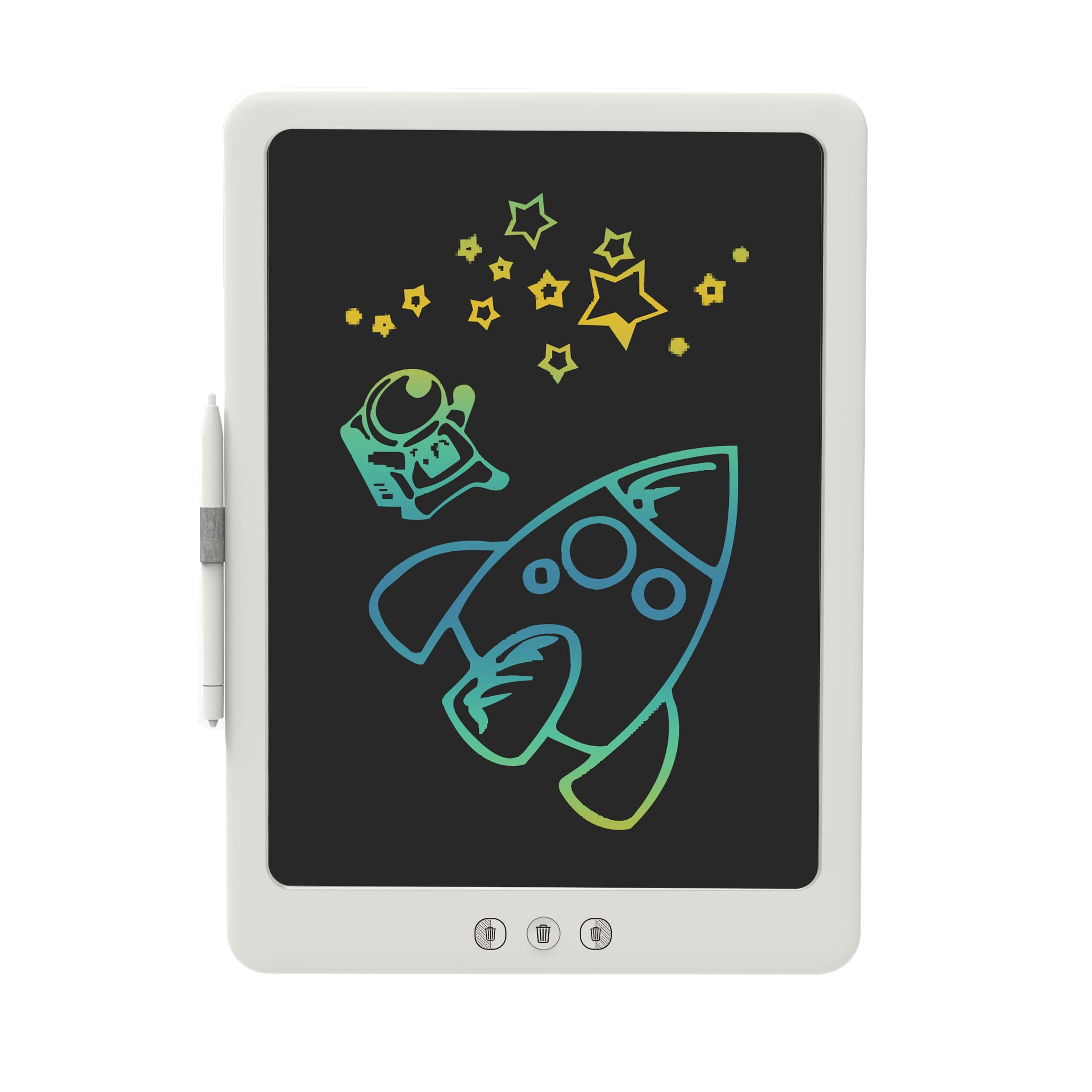 Tvara 15" Half Erasable LCD Writing Board for Kids & Adults with Back Side White Board - Ideal for Drawing, Note-Taking, and Learning with Eco-Friendly, Portable Design (B0DCG826WB) Amazon Price History, Amazon Price Tracker