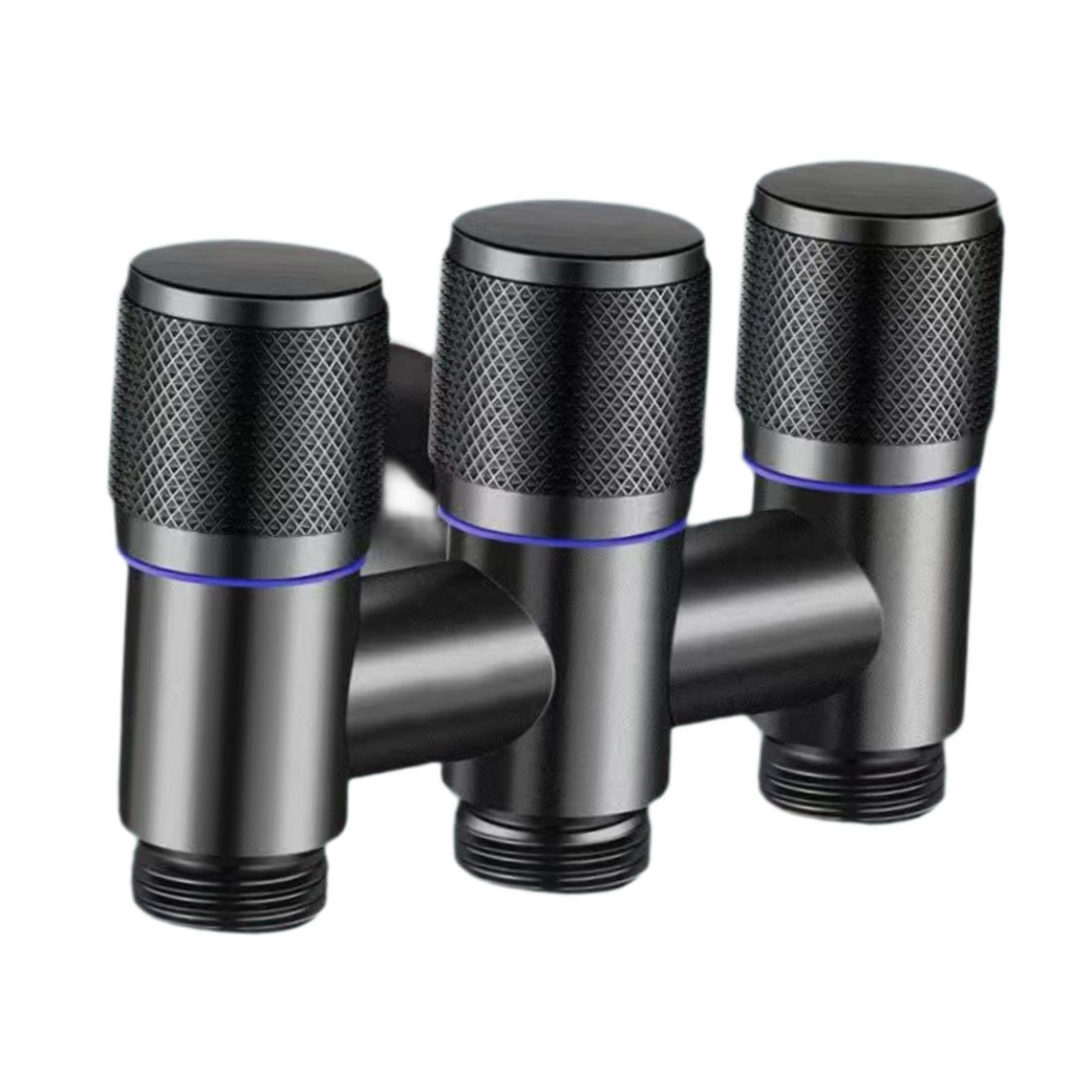 QIXCXAZ Versatile Angle Stop Valve 1/2 Inch Designed for Kitchen and Bathroom Ensuring Optimal Water Control Toilets Angle Stop Valve 1/2 Inch Bathroom, Deep Gray, 10x6x7cm
