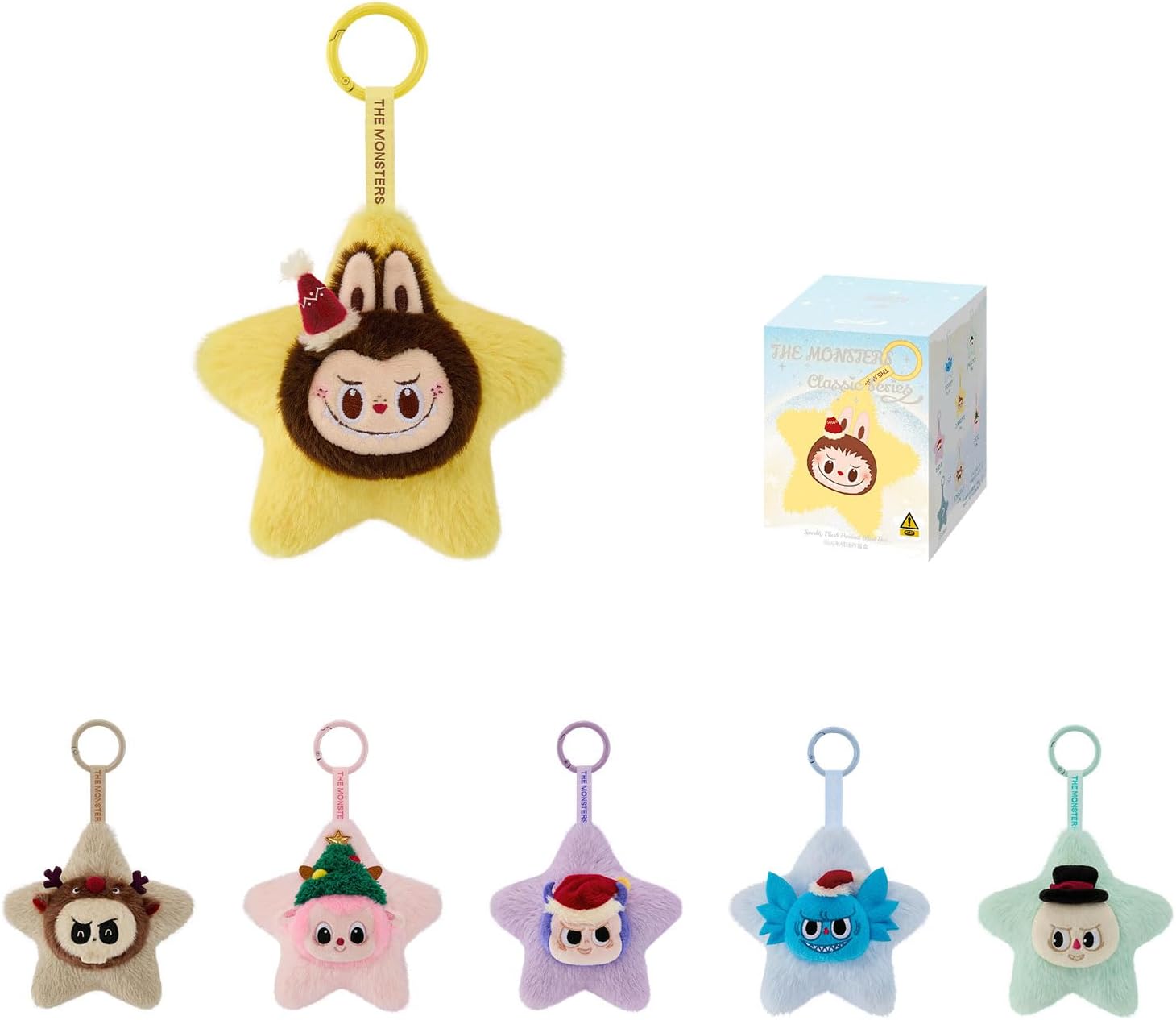 POP MART The Monsters Classic Series-Sparkly Blind Box, The Monsters Blind Box Figures, Random Design Collectible Toys Home Decorations, Holiday Birthday Gifts, Single Box