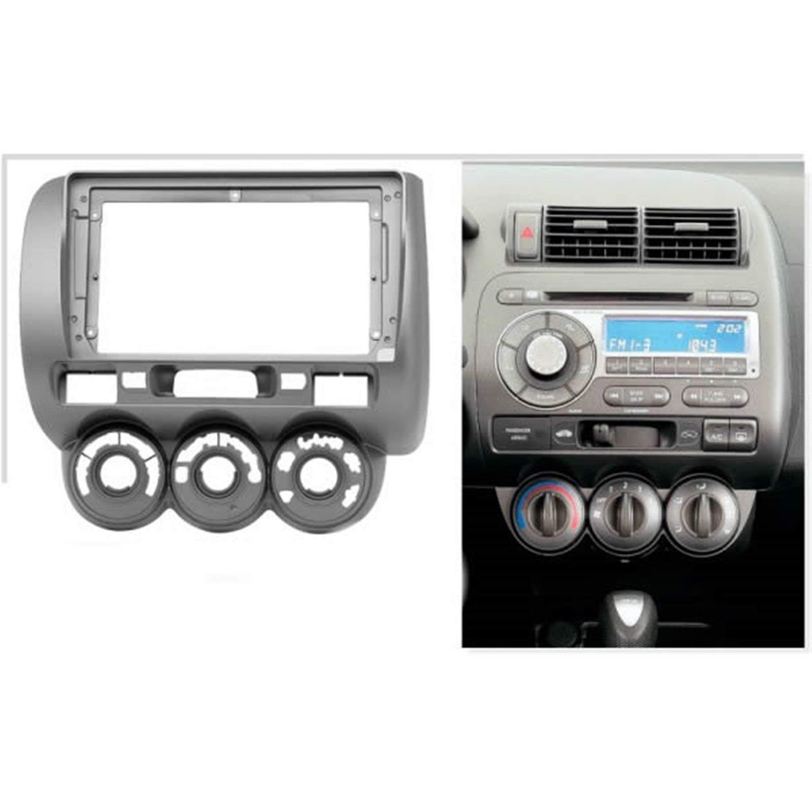 sound-way - Kit de Montaje Marco para Radio 9 Pulgadas Adaptador autoradio para Honda Fit, Jazz 2002-2008 - KA22-464