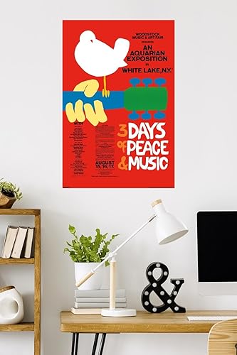 Miniatura 2 de Woodstock - Original Wall Poster, 34L" x 22.4W", Premium Unframed Version