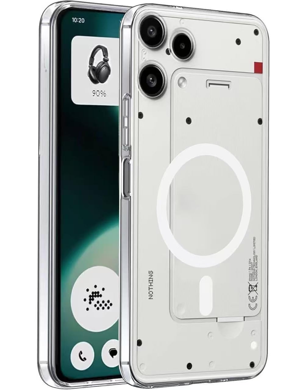 Amazon.co.jp: Nothing Phone (3a) Liteケース全透明 MagSafe対応