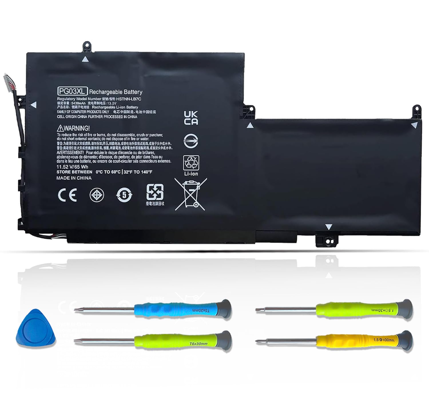 Amazon.com: ASODI 65Wh PG03XL 831532-421 Laptop Battery Compatible