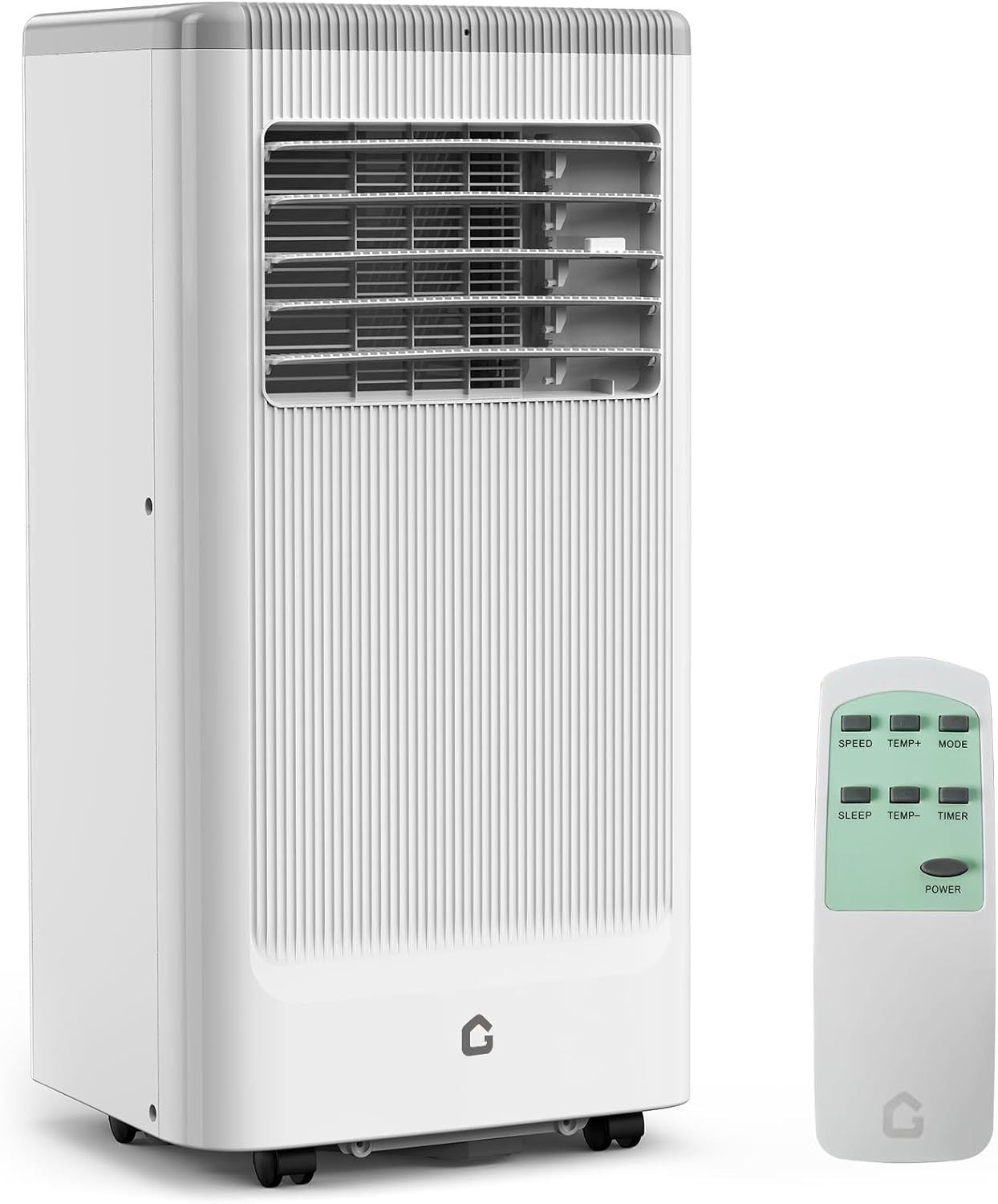 8000 btu Portable Air Conditioner 3 Speeds & Sleep Mode, 3-in-1 Cooling AC Portable Air Conditioner for Room, Standing Air Conditioner for Room, Ventless Floor Air Conditioner Unit Portable