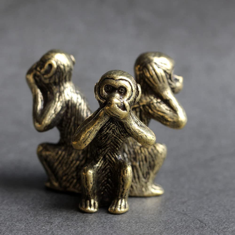 Figurine Feng Shui en laiton massif poli à la main pour salon chic