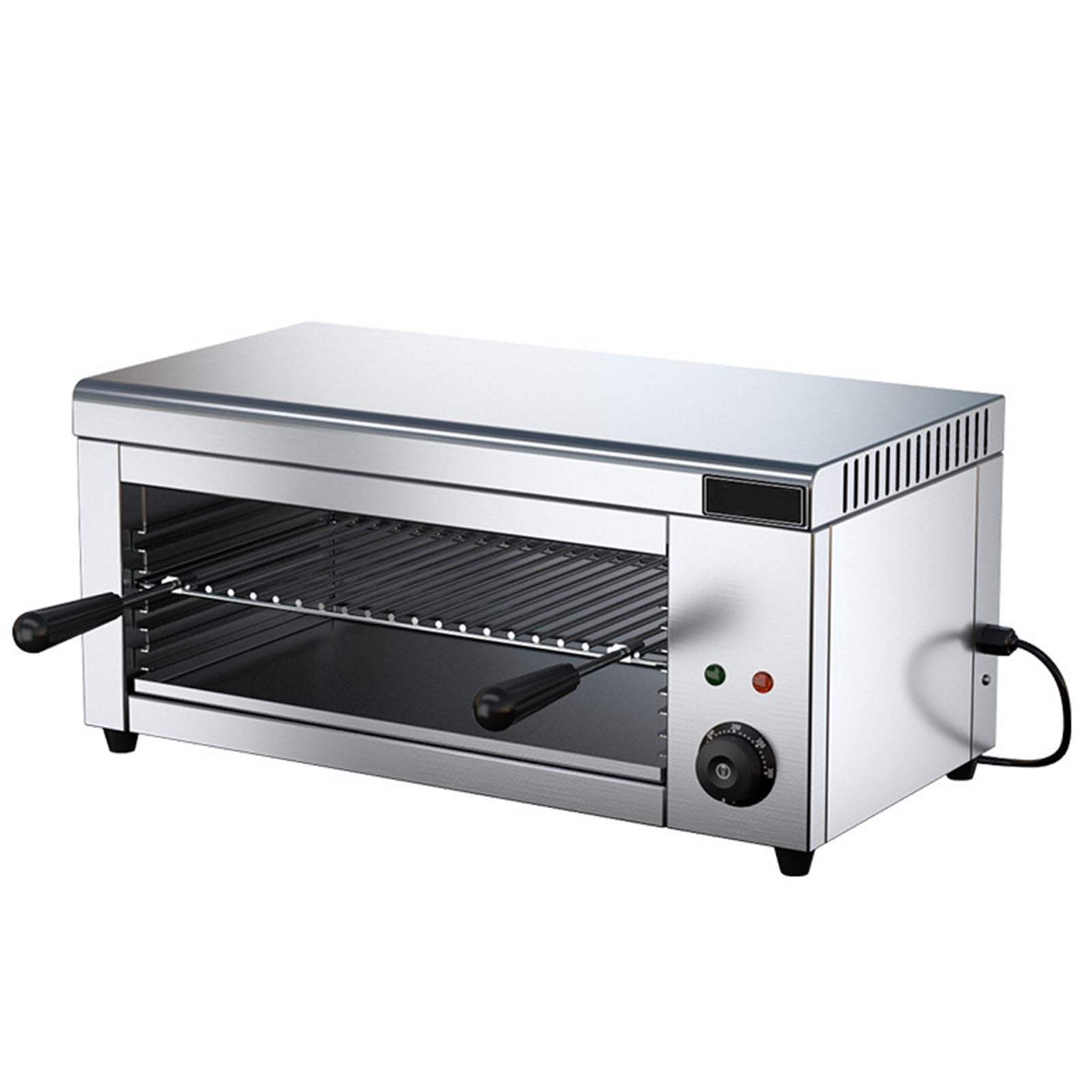 Parrilla eléctrica para fundir Queso, 2000 W, salamandra Comercial, 50–300 °C, Parrilla para Carne de Res y Pollo, cocinador de filetes de Acero Inoxidable para Uso doméstico y Comercial