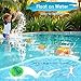 LETREEN Water Stone Skipping Ball Set 4 Pack – Fun Pool Toys for Kids All Ages – Water Bouncing Skip Ball Toy for Boys & Girls – Best Games Gifts with Your Friends & Family (Playful Spirit)