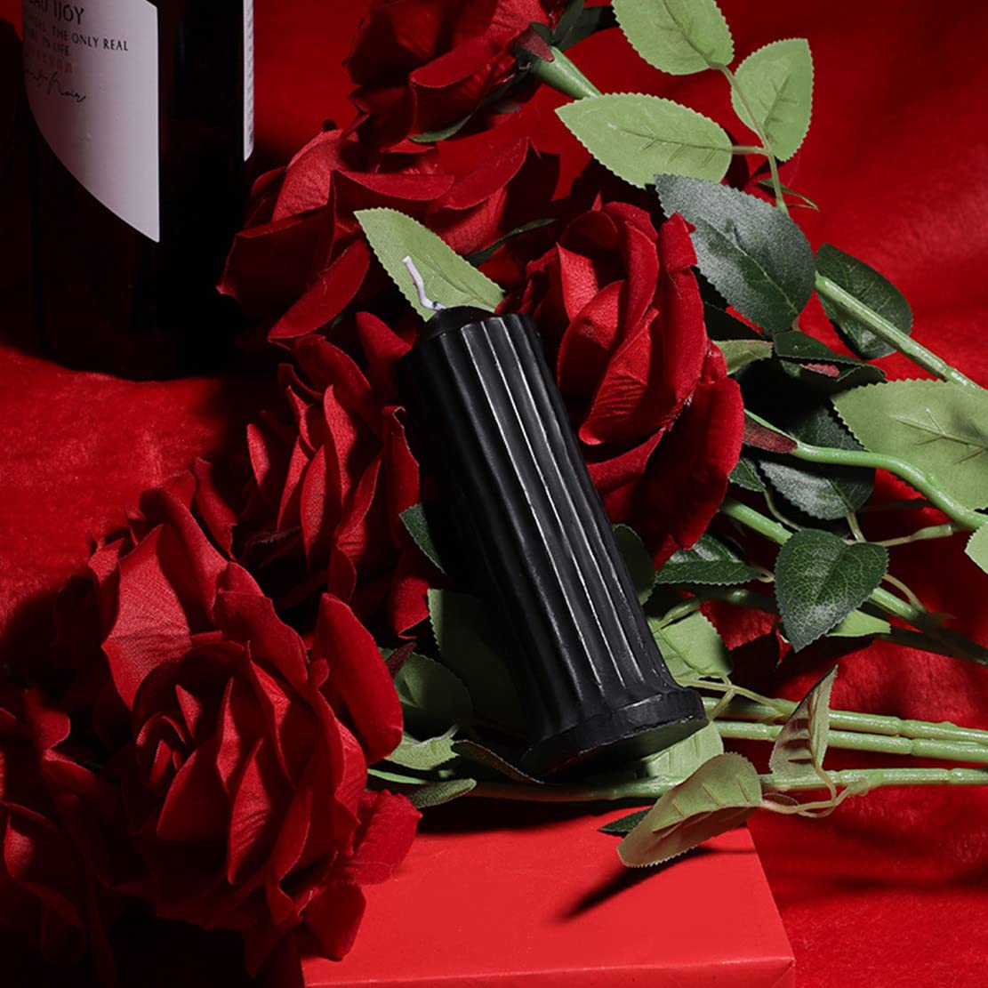 1 pezzo Candela bassa teperatura a fora di rosa, candele a bassa teperatura, articoli di arredo per l'atosfera failiare, la cera a goccia a bassa teperatura non brucia, candele adatte per l'atosfera
