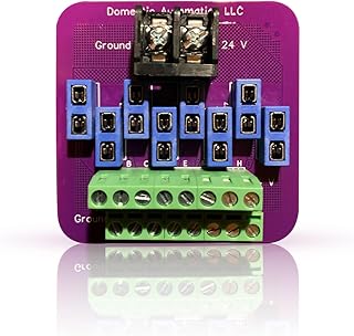 Domestic Automation LLC Fuse Holder |8 Channel with 2.75â€ PCB Track | Designed for HVAC | Mini Blade Fuses Low Voltage | Voltage Up to 24vac/dc (Purple)