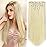 StrRid Blonde Clip in Hair Extensions Straight 22 Long Synthetic Black Thick 5PCS Clips on Hairpieces for Women Weddings Party Daily Use Curly Wavy 18 Cheap Girls Brown Auburn White Full Head 5 Oz