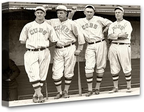 Miniatura 10 de Make Em Laugh - Chicago Cubs Baseball Players 1927 - Decoración de pared de béisbol de 11 x 14 pulgadas sin marco - Gran decoración de habitación,