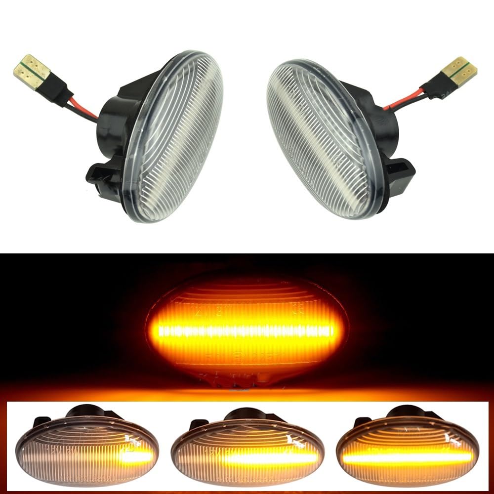 Clignotants Latéraux LED Pour Voiture, 2 Pièces, Accessoires Pour Smart 450 452 Et Mercedes-benz W168 W639 W447 Citan 415 - 7