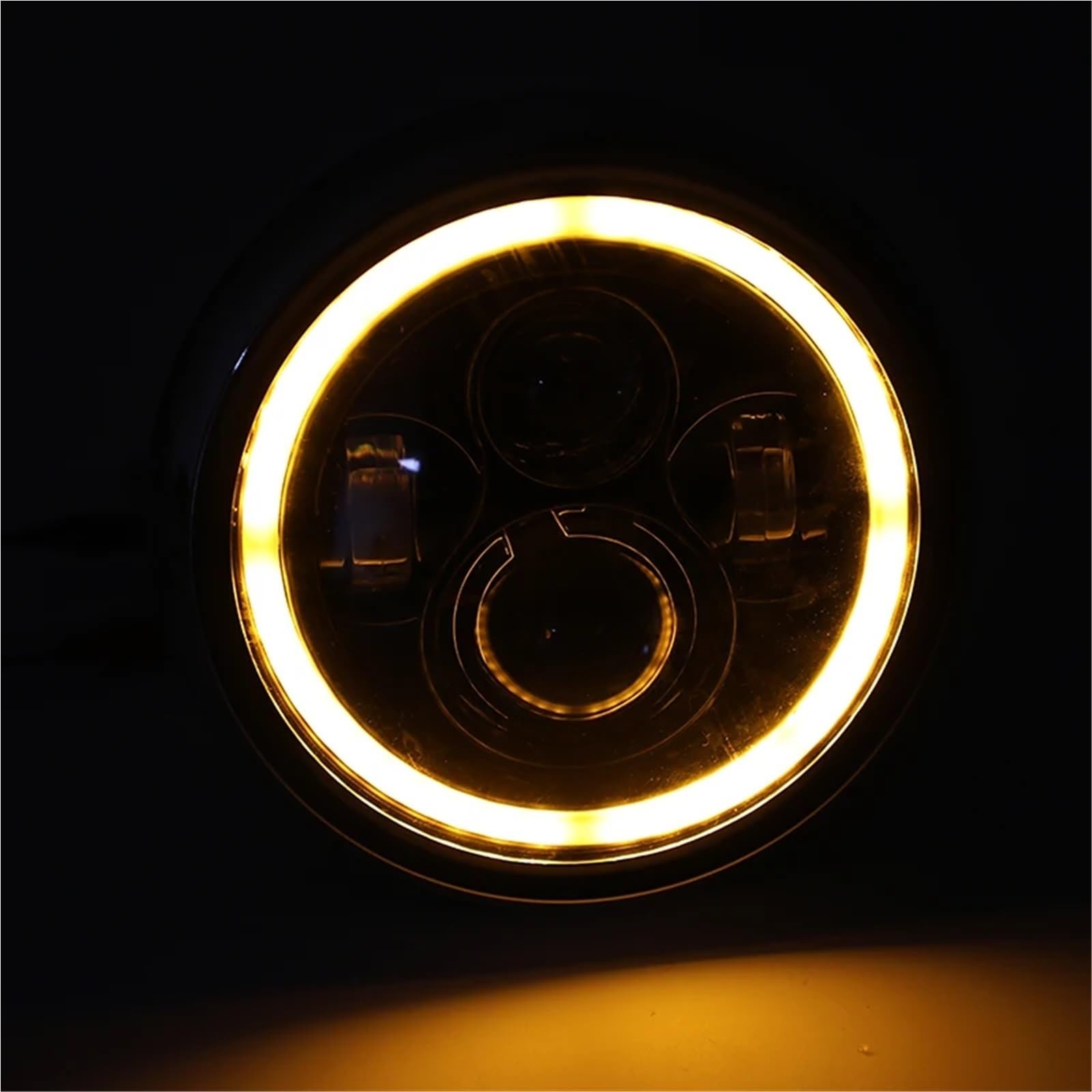 Anabbaglianti Faro anteriore a LED da 7 pollici alto/basso + DRL adatto per motociclette Dyna Cafe Racer Bobber Luci per motociclette