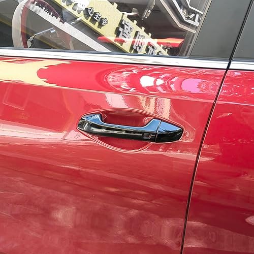 Miniatura 8 de Cubierta de manija exterior negra brillante para accesorios Kia Forte 2019 2020 2021 2022 2023 2024 (para volante a la izquierda)