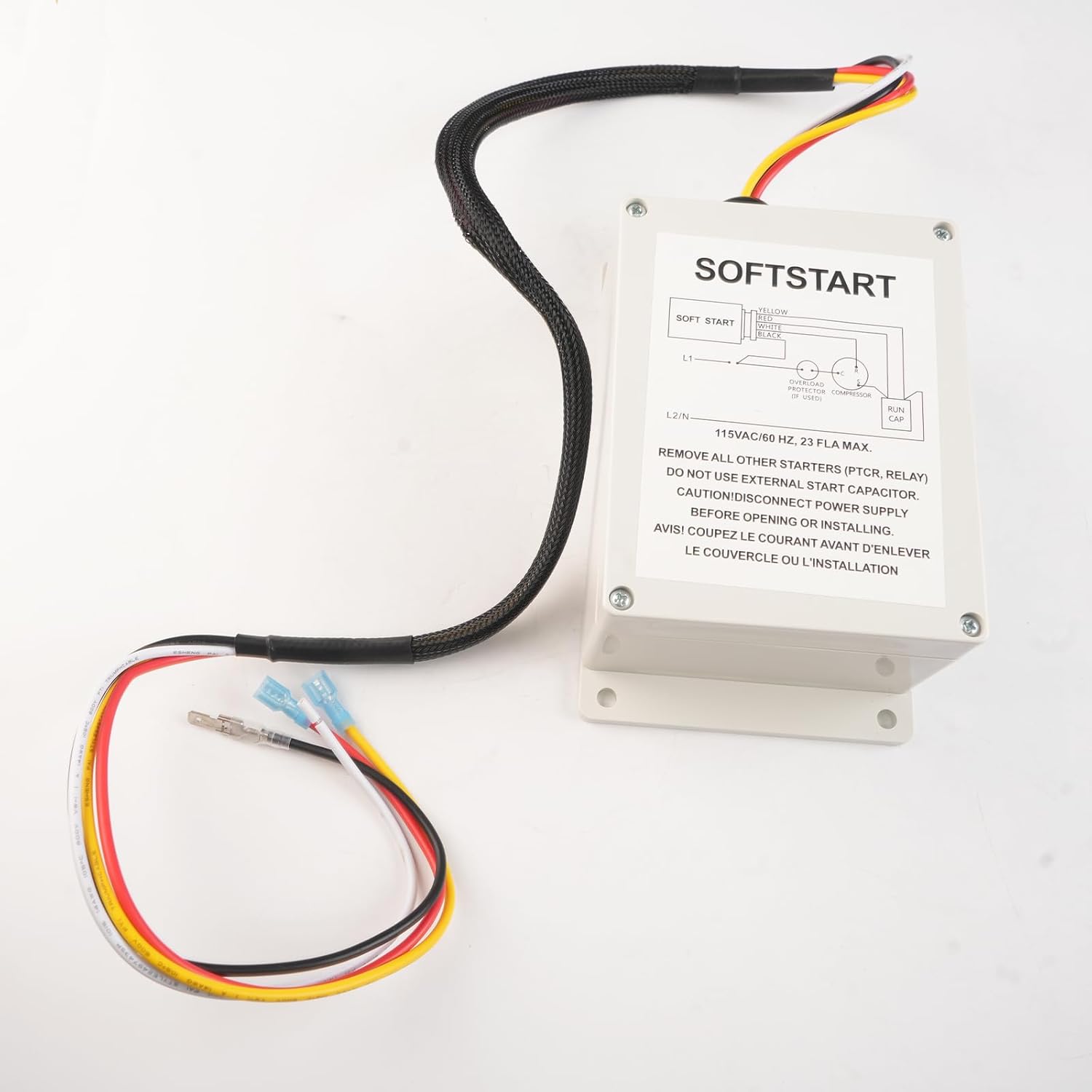 1497-3601 AC Capacitor Soft Start Control Kit for Coleman-Mach 450XX 452XX 470XX 472XX 480XX 482XX Series for RV Air Conditioning Auxiliary Starter, Reduce Compressor Starting Current