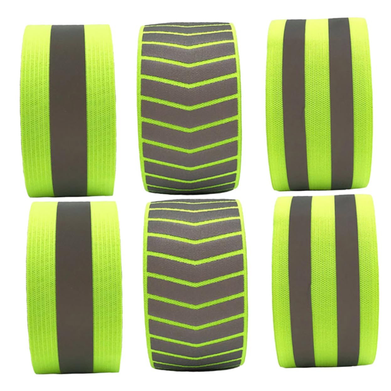 Sosoport 18pezzi Braccialetti Riflettenti Fluorescenti per per attività Notturne e Escursionismo Elasticizzati e Visibili per e