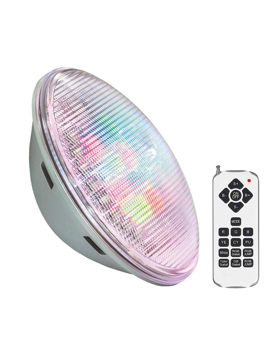 ledbox Lámpara LED PAR56 RGB para Piscinas, G53, 45W, Acero Inoxidable, Regulable, 120º