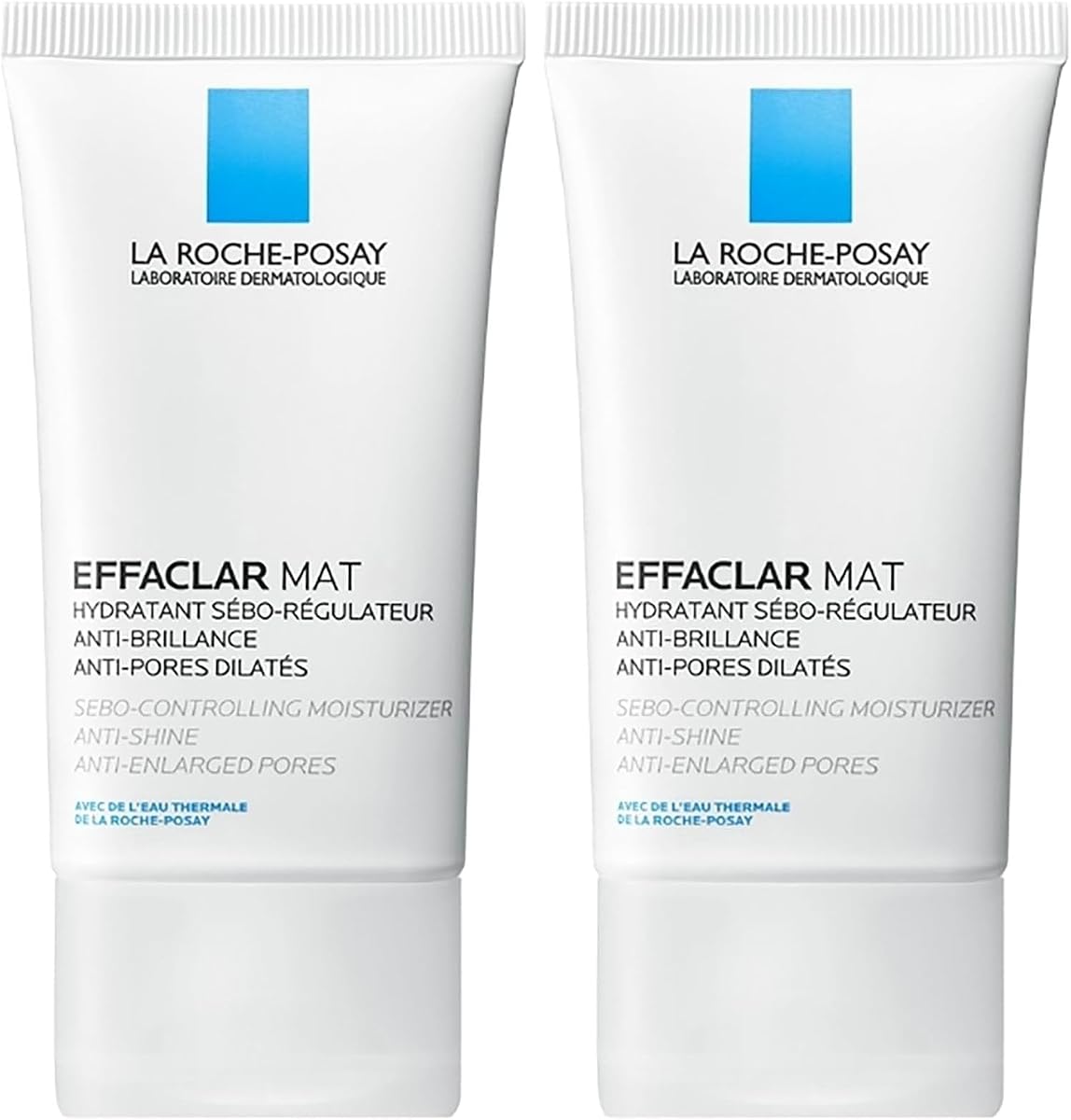 La Roche-Posay Effaclar Mat Oil-Free Mattifying Moisturizer,(Pack of 2)