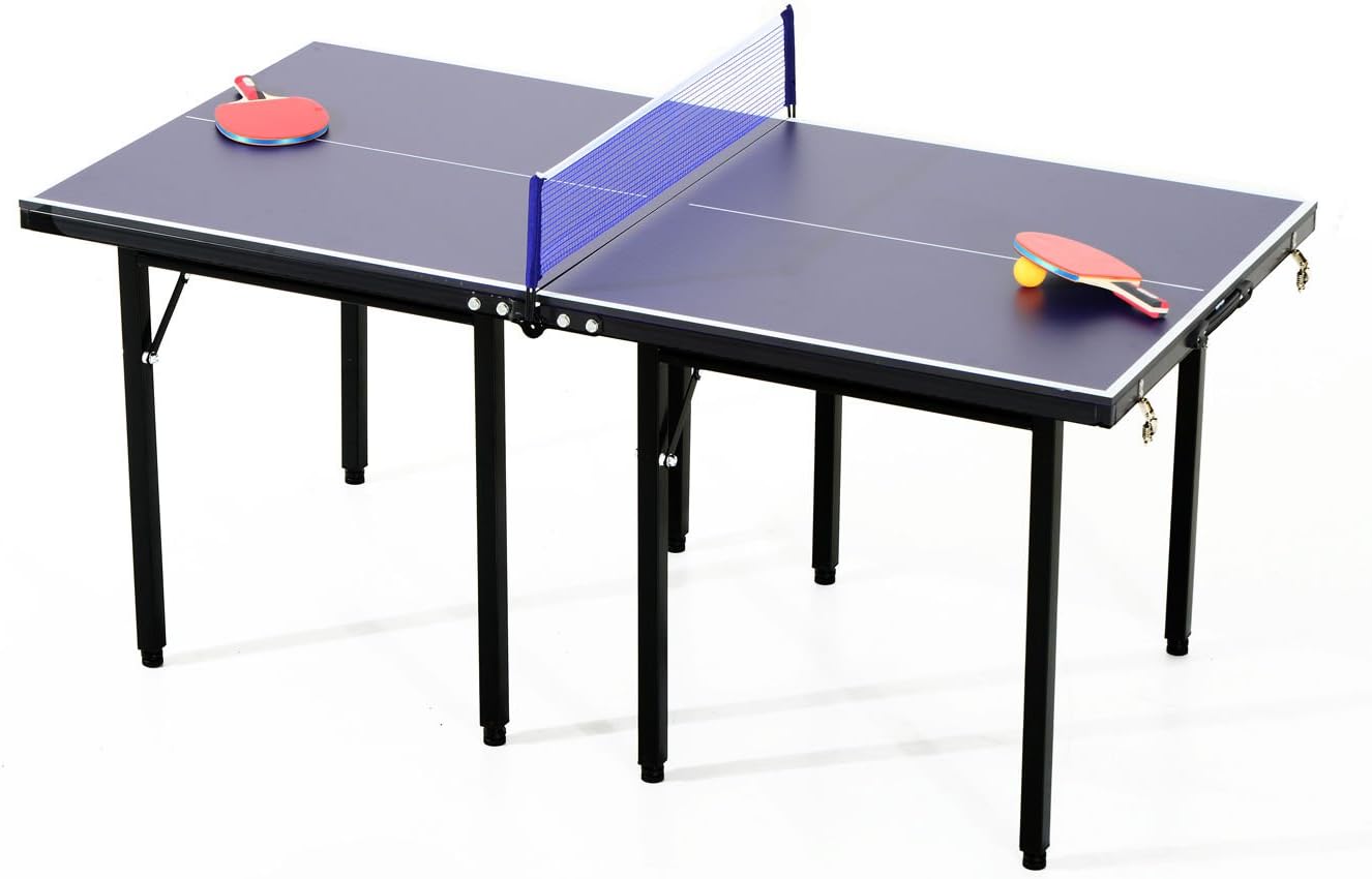 Aosom 5' Folding Indoor/Outdoor Table Tennis Table Set