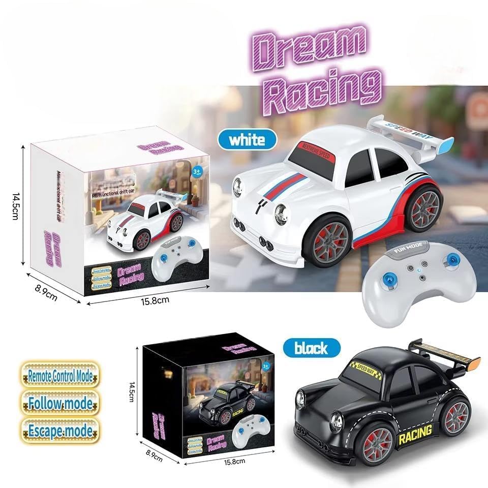 Image of Magic Induction RC Intelligent Sensor Car - 2.4GHz Remote Control Mini Car with Smart Music & LED Lighting, Educational Racing Toy Best Birthday Gift for Kids (Multi Color) (A3)