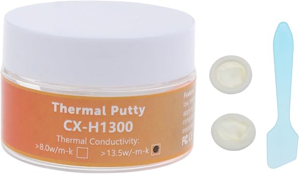 H1300 Thermal Putty 13.5W/m.K Thermal Conductive Grease Plaster Non-Conductive Heat Sink Compound 10g/20g/50g Thermal Putty Gpu