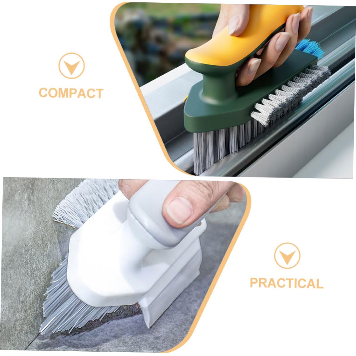 Cabilock 10piezas Cepillo De Limpieza para Suelos De Baño Cepillos para Grietas para Azulejos y Esquinas y Herramienta De Limpieza Eficaz para Hogar