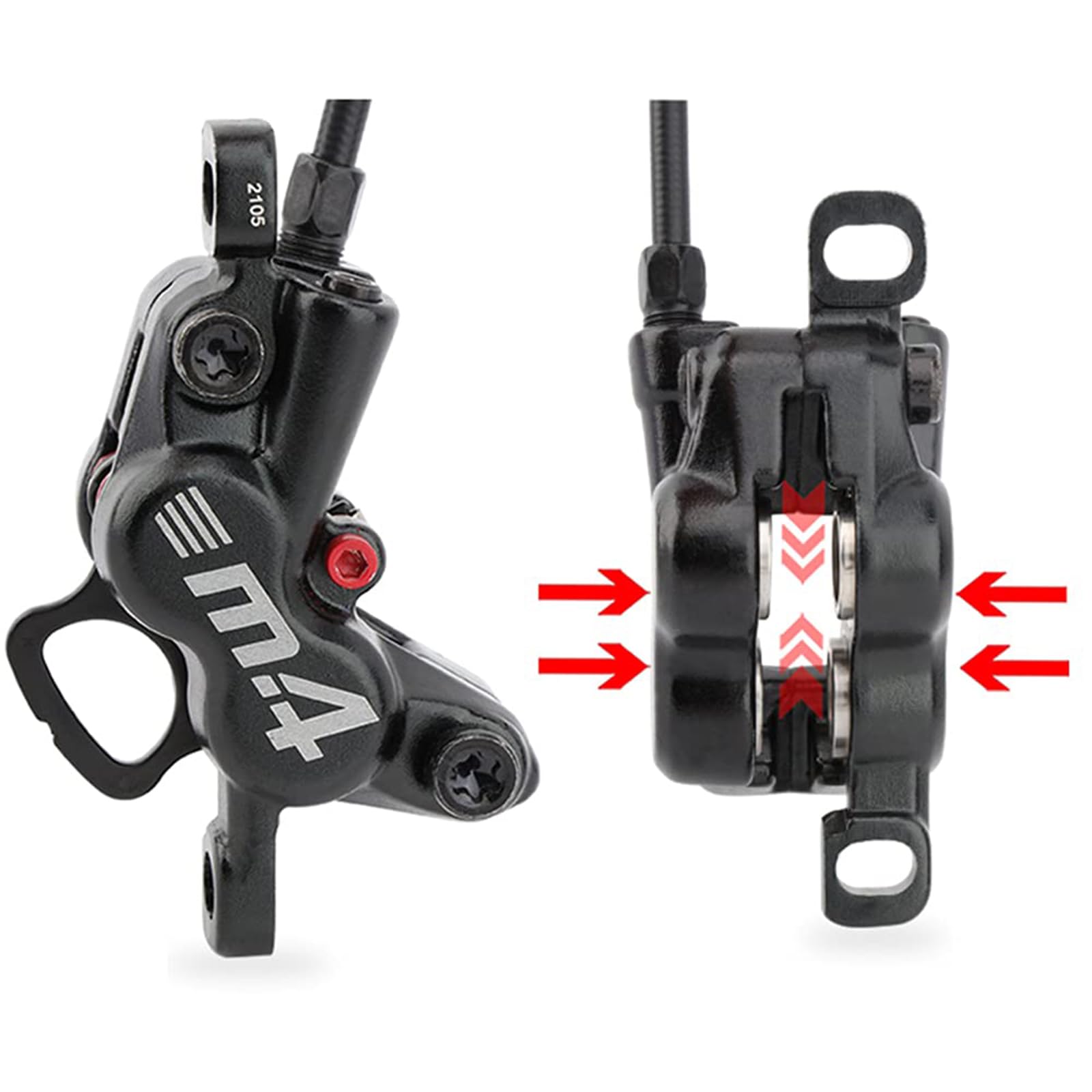 Leve freno per bici in lega di alluminio resistente per bici da strada Fix Track Bikes con Multi Bike e installazione senza sforzo Manubrio dritto Leve freno