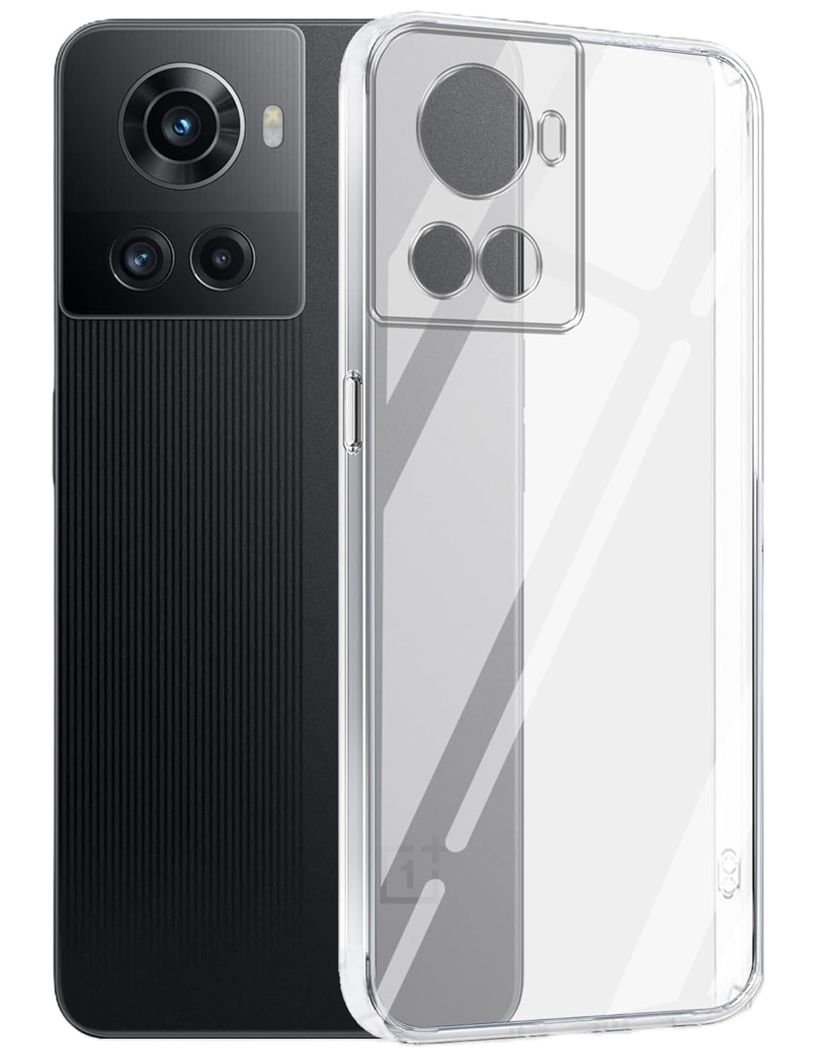 JANAK RAJ Hard Crystal Clear Back Case Cover Compatible with OnePlus 10R 5G / 1+10R - Feather Thin | 100% Transparent | Non Yellowing | Ultra Light Weight | Scratch Resistant Polycarbonate