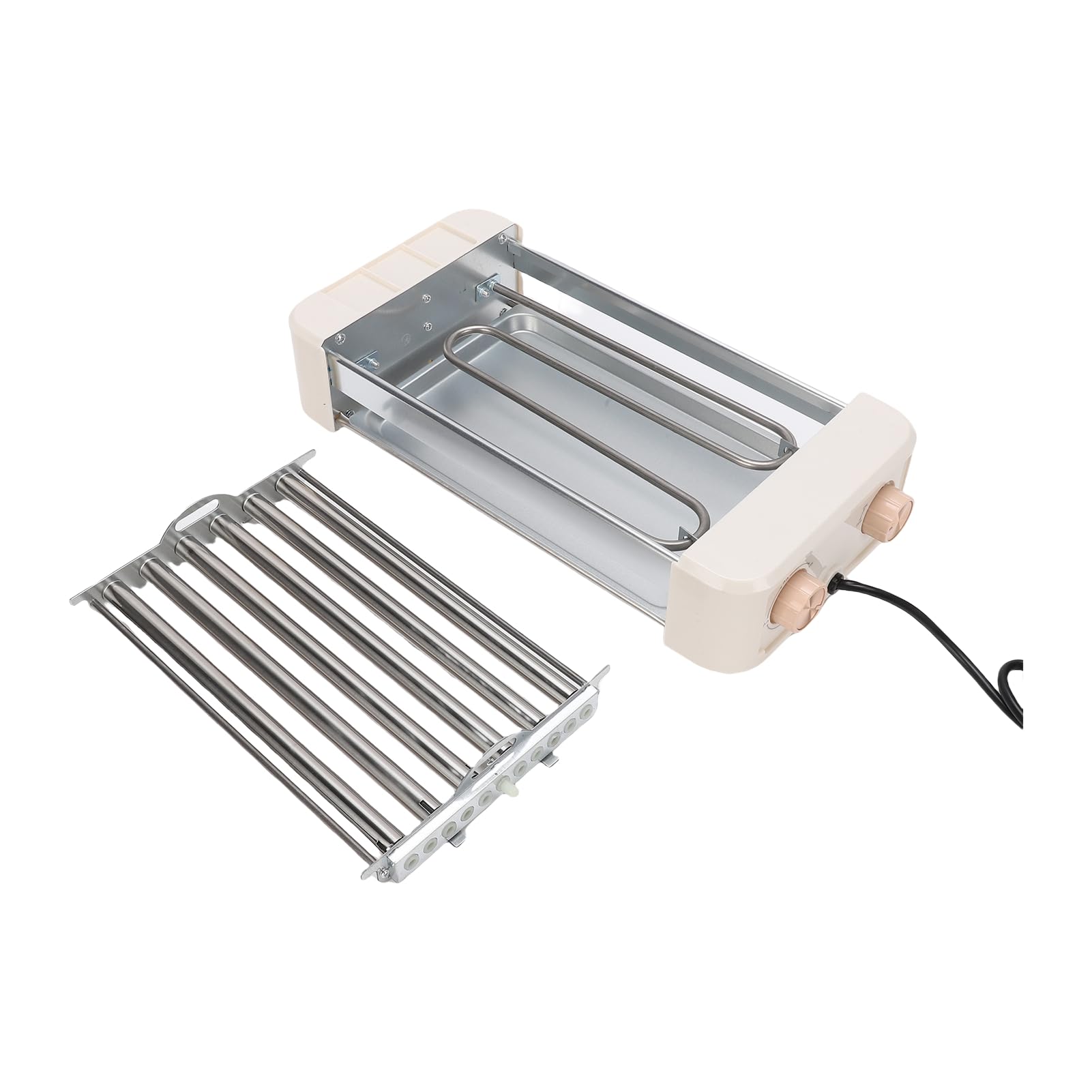 Elektrische Hot-Dog-Rollmaschine, 550 W, Kompakter Edelstahlgrill für Familientreffen und Partys
