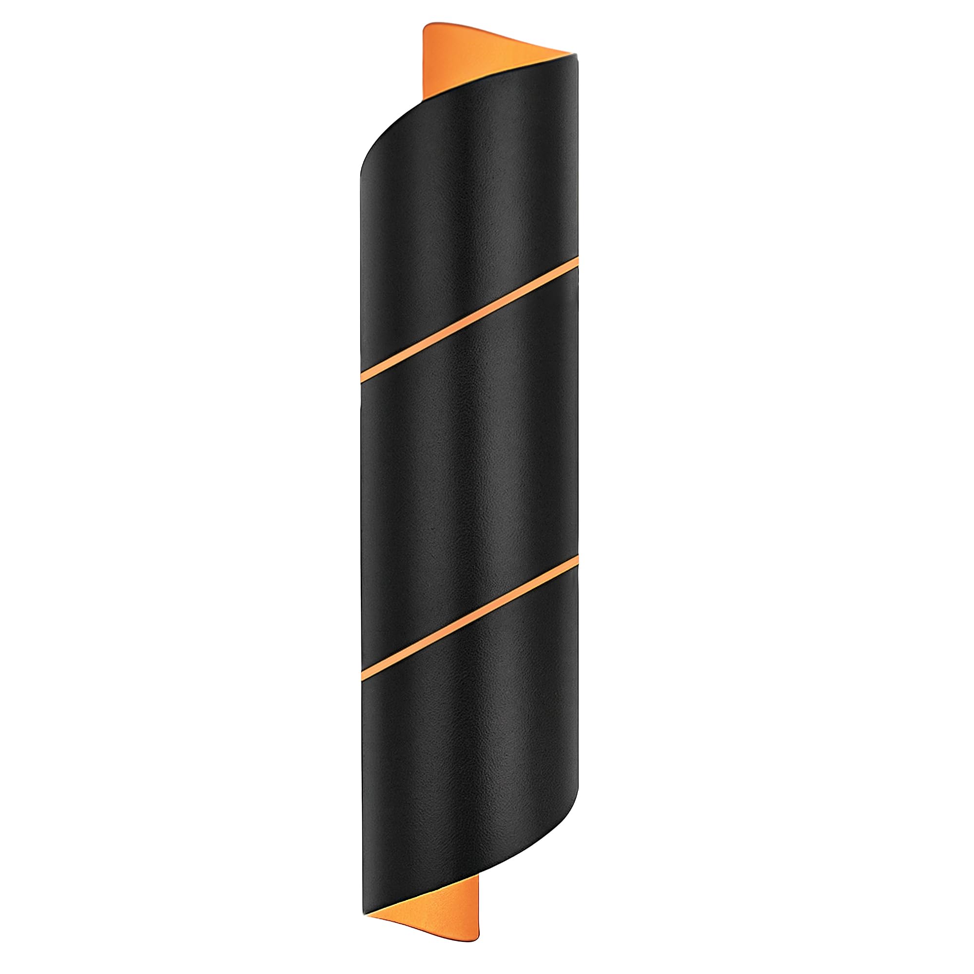SSC-LUXon 2er Set VYRA Wandleuchte schwarz gold rund – Up and Down Lampen mit G9 Fassung Flurlampe mit diffusem Lichteffekt für Wohnräume