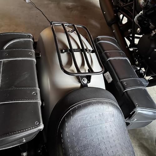 GYMARK Motorcycle Luggage Rack Rear Tailstock Rack for Indian Chief Bobber Dark Horse 2022-2025 Motorbike Heavy Duty Loading Cargo Support Shelf