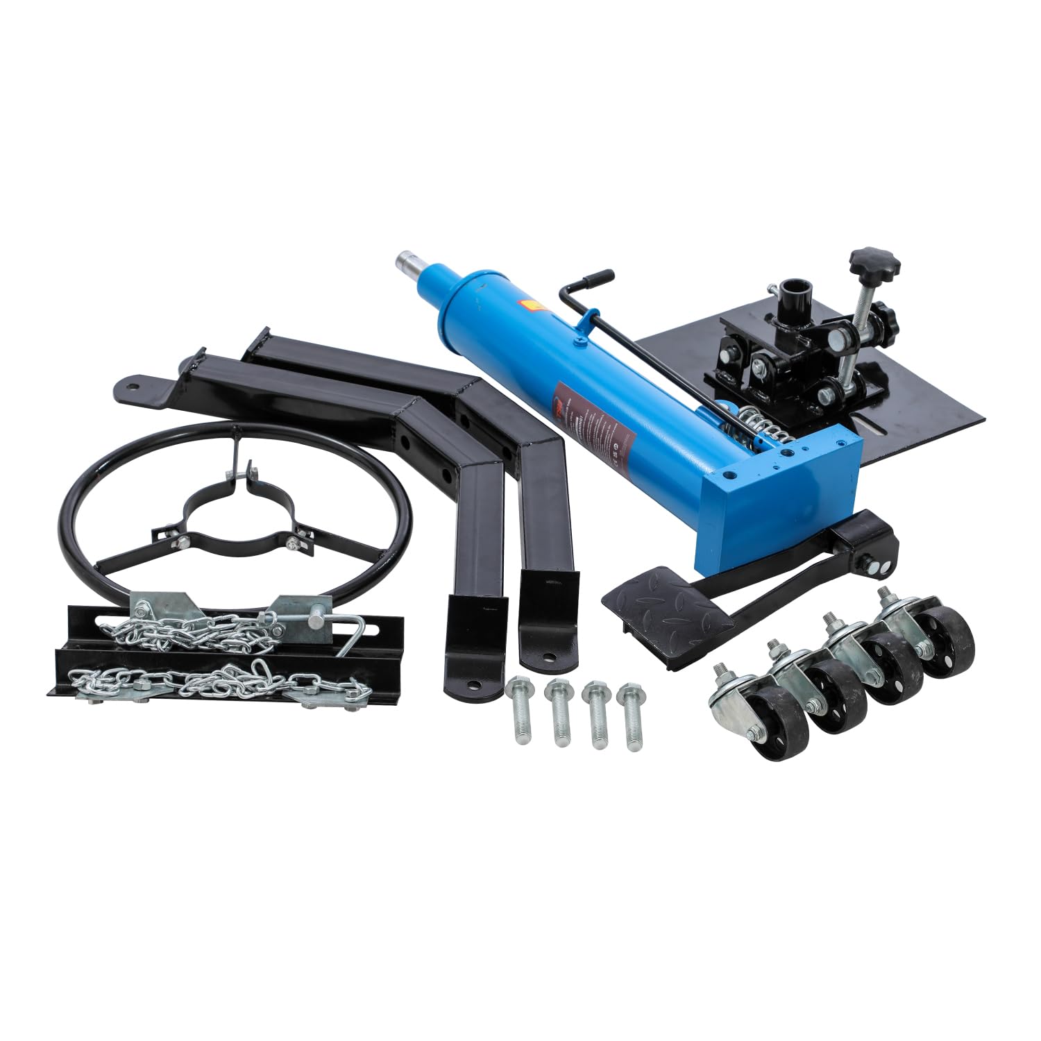 KATSU Tools Hydrauliczny podnośnik skrzyni biegów – pojemność 0,5 tony, podnośnik teleskopowy do 175 cm, kółka obrotowe, nożny i regulowane siodełko, do podnośnika samochodowego, garażu