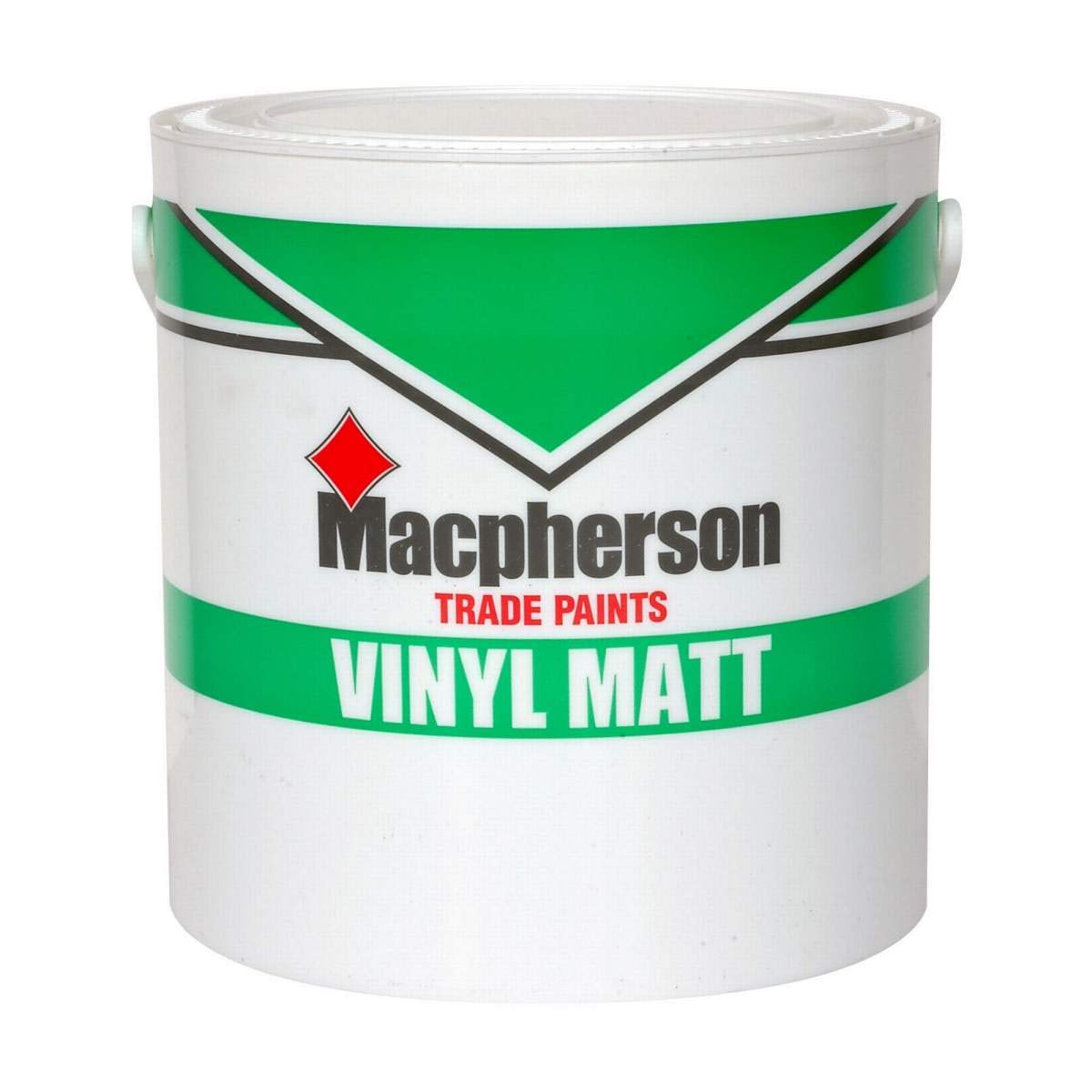 Macpherson Trade Paints - Vinyl Matt Emulsion Paint - Brilliant White - 2.5L