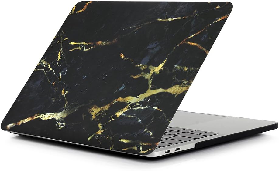3 in 1 Marble Pattern Hard Case with Keyboard Cover Screenguard Compatible with MacBook Pro 13 Inch with Touch Bar Model:A1706 A1989