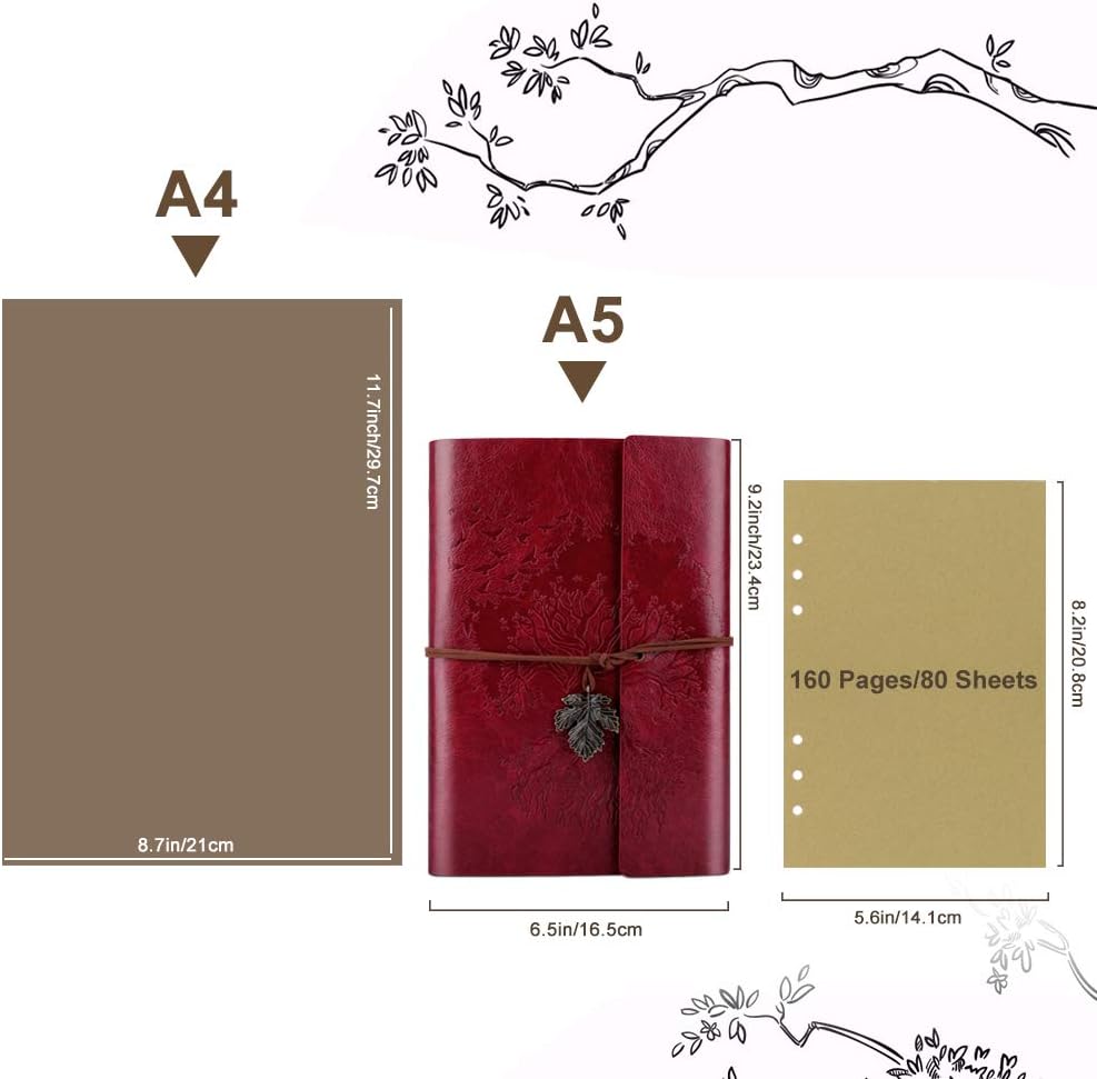 OMEYA PU Leather Journal Notebook - Image 3