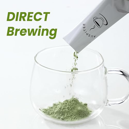 Miniatura 4 de Matcha Latte - Paquete individual de polvo de té verde con leche, mezcla de ciencia barista premium, bolsas individuales de matcha (20)