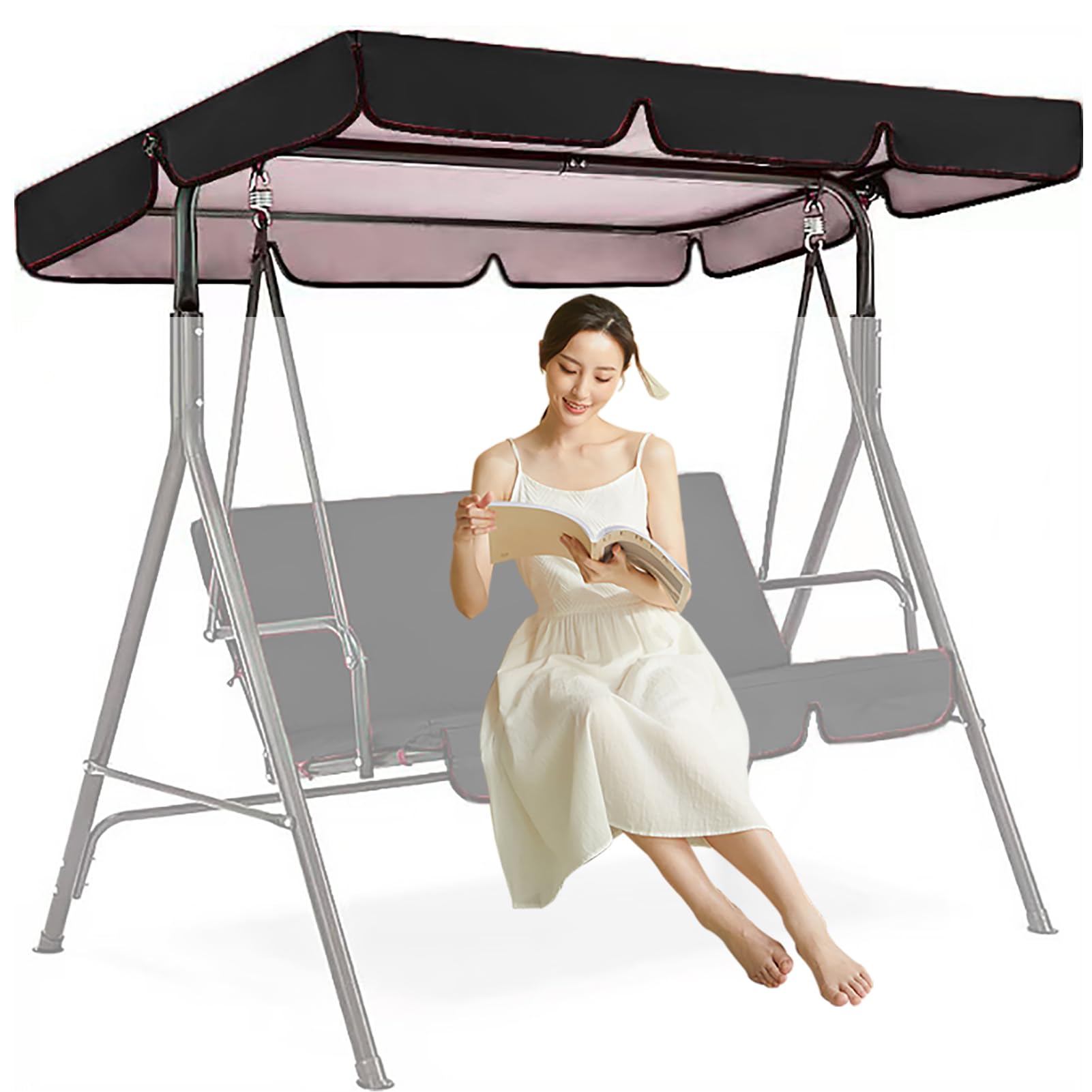 Patio Swing Canopy Replacement WPJBDS 2/3 Seater Swing Canopy