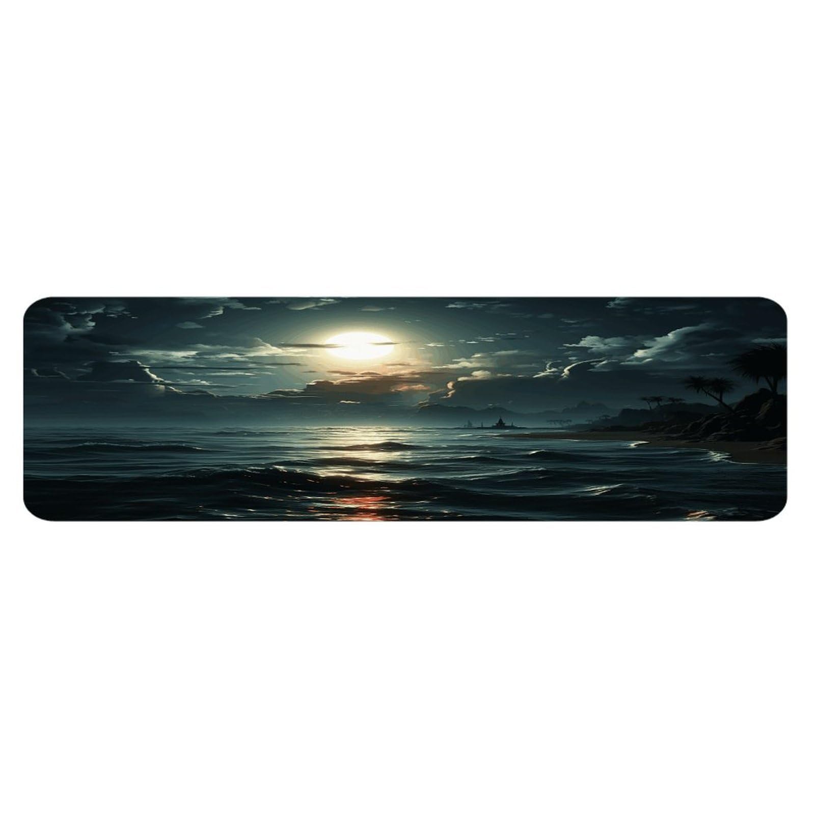 Alfombra de cocina lavable y mullida de 45x152 cm para evitar resbalones mientras cocinas