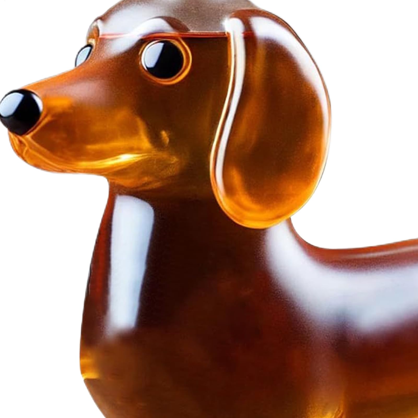 Bouteille De Whisky Teckel, Verre Sculpté 3D Créatif, Bouteilles En Verre À Whisky En Forme D'animal Rigolo, Carafe À Vin Pour Bar, Récipient À Vin Pour La Décoration Intérieure