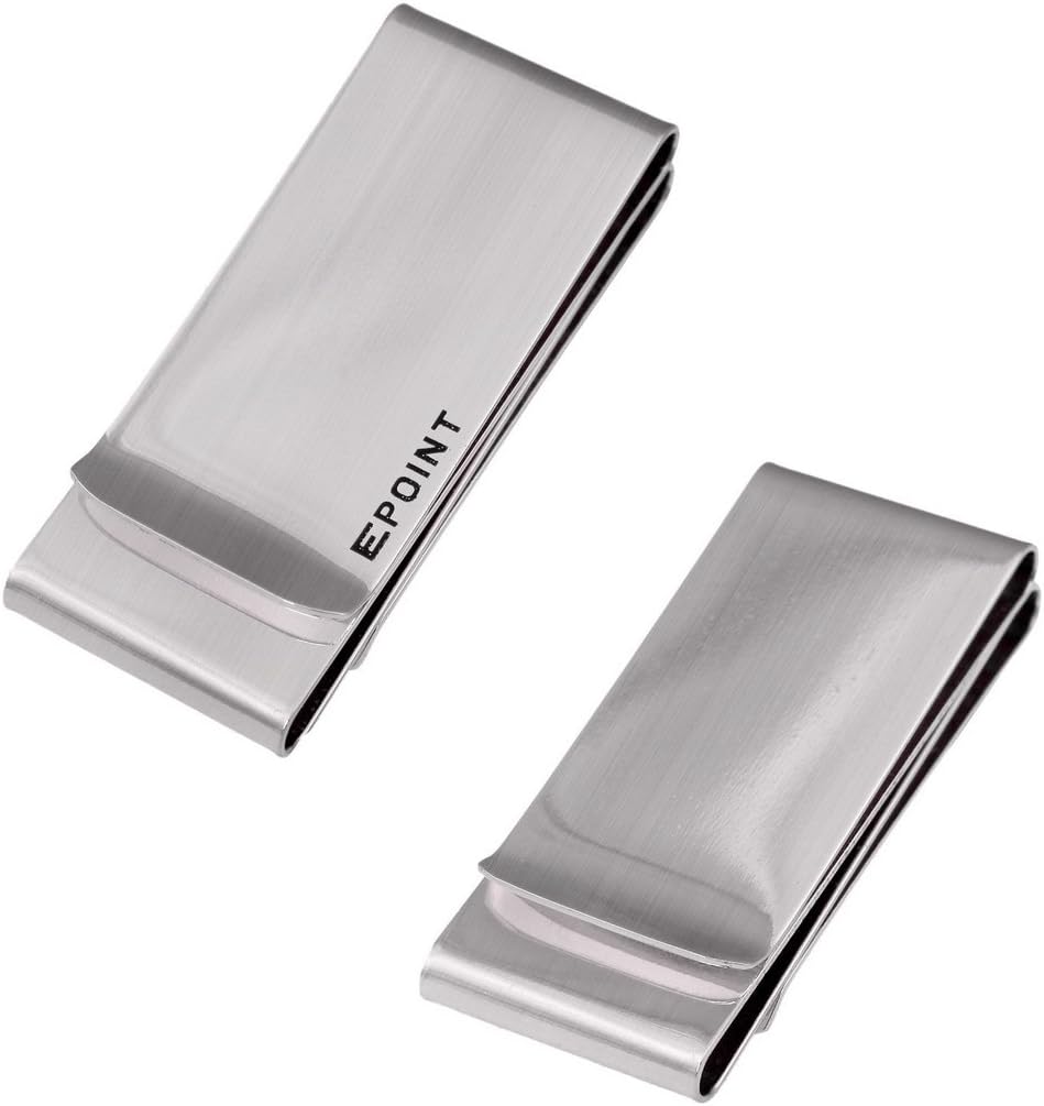 EQA02 Various Smart Mens Money Clip Card Holder By Epoint (Silver - EQA09A01)