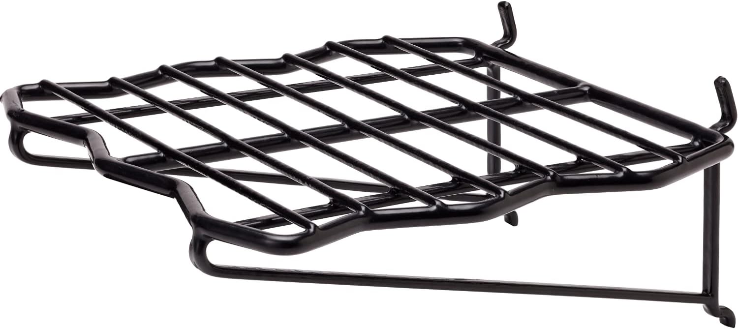 Hornady Square-Lok Wire Shelf, 95790 - PVC Coated Steel Shelf Maximizes Storage for Gun Accessories, Ammo, Magazines, & More - Snaps In Easily & Holds Firmly - Notched Perimeter Supports Rifle Barrels