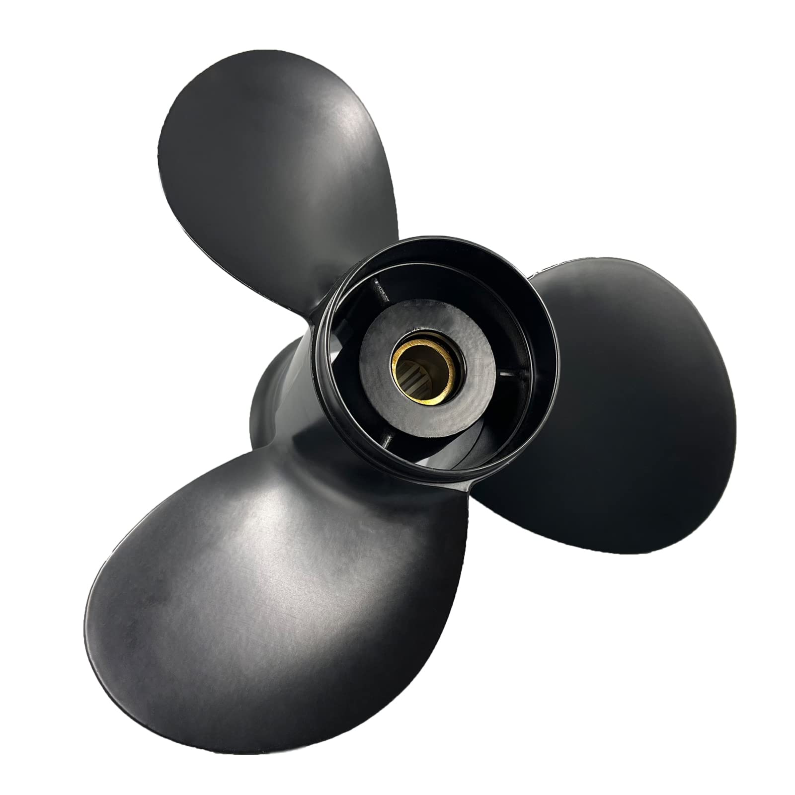 Boatman Boat Aluminum Propeller 9 1/4 x 10 fit Suzuki Outboard Engine DF8A 9.9A 15 20/DT9.9 15 HP,10 Spline Tooth, 9 1/4(Dia)x10?Pit?