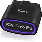 Vgate iCar Pro 2S Bluetooth 5.2 Outil de Scan OBD2 pour iPhone, Android et Windows