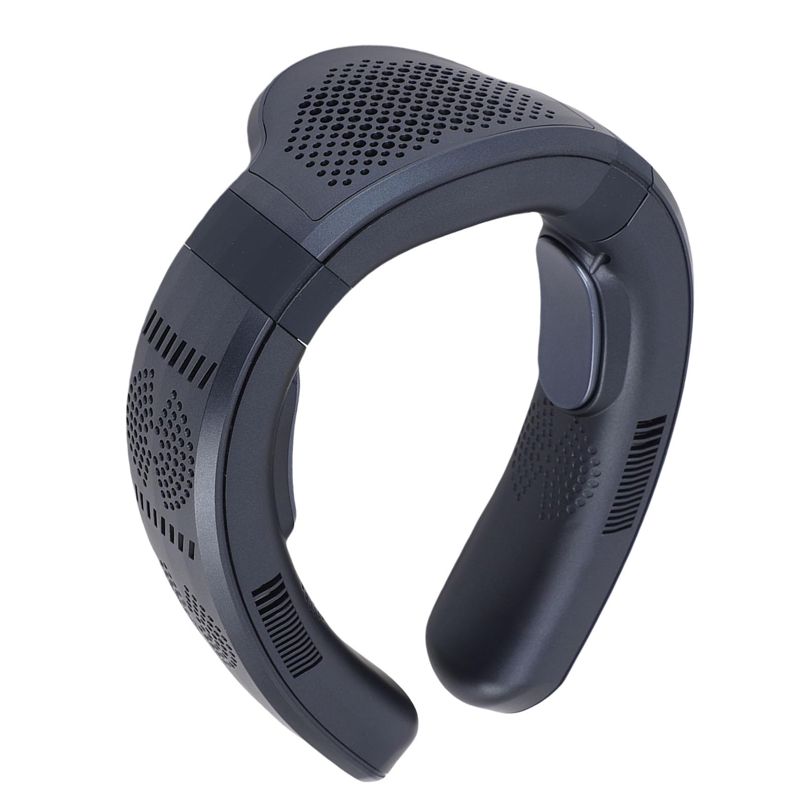 Pongnas Ventilatore da Collo Portatile con Raffreddamento e Riscaldamento a Semiconduttore, Ventilatore Indossabile Ricaricabile Tramite USB per Viaggi, Ciclismo, Campeggio - Batteria a Lunga (blu
