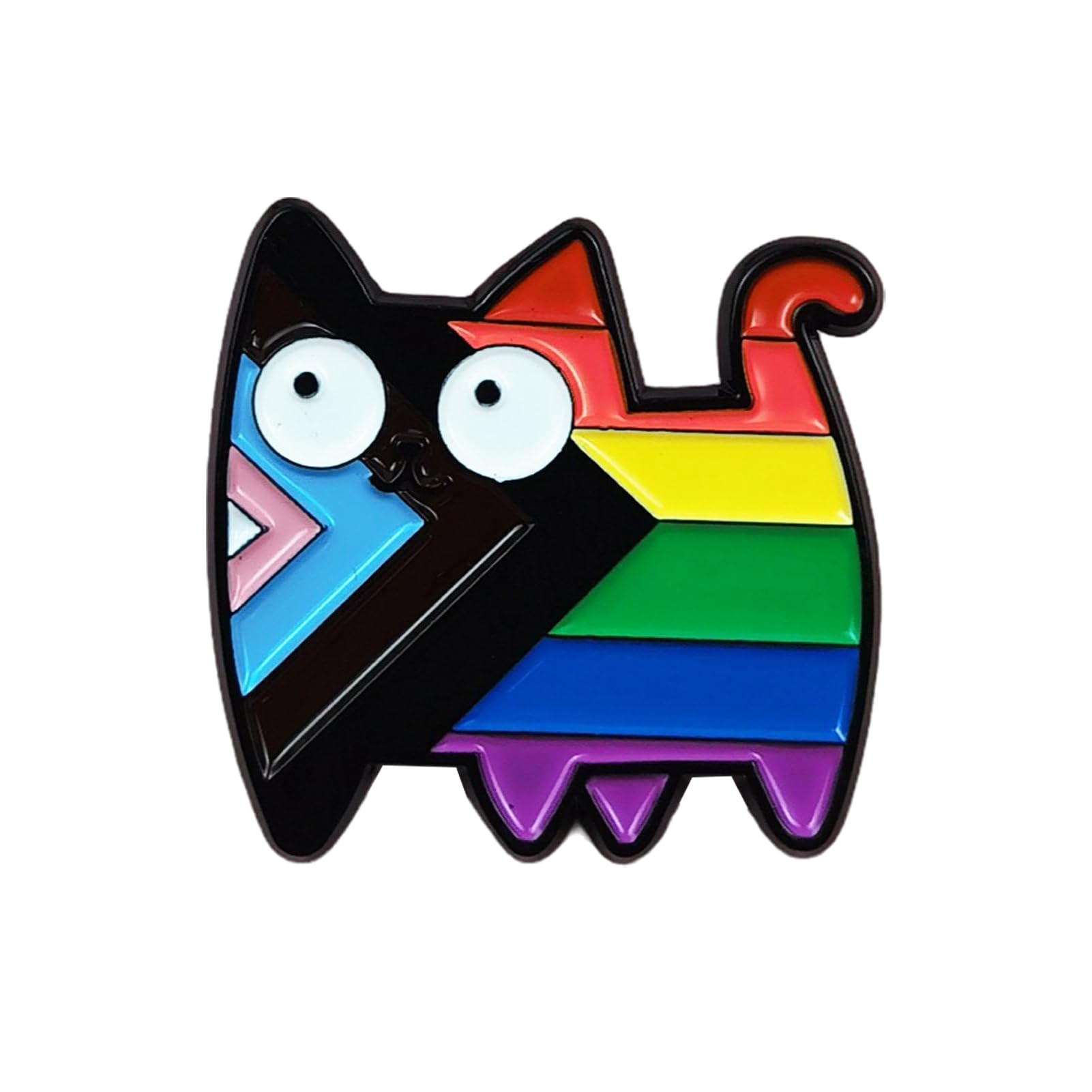 Pin Del Orgullo LGBT Arco Iris Homosexual Broche Insignia Gays Esmalte Alfileres Pines Gato Regalo Mes Del Orgullo