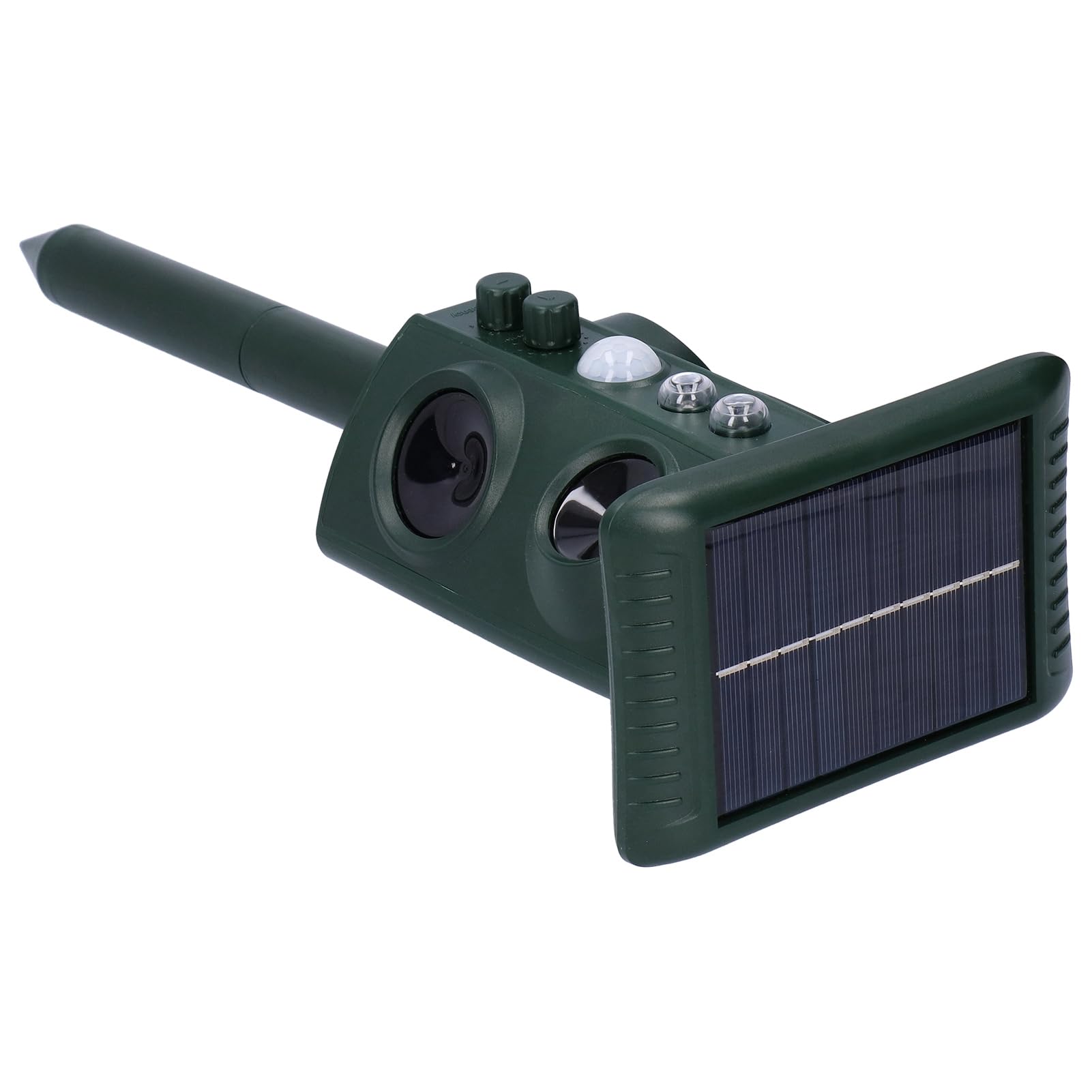 Domary Odstraszające Zwierzęta na Zewnątrz Solarne Urządzenie Ultradźwiękowe do Ochrony Ogrodu dla Zwierząt Domowych