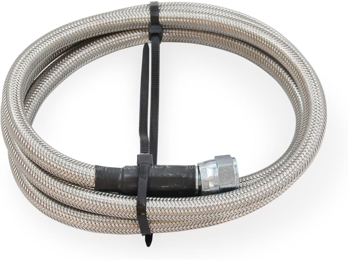 Transmission Cooling Kit Lines- Stainless Steel Braided Lines for Chevy Ford Mopar GM GMC Buick Cadillac Cars and Trucks Replace TH350/ 700R4/ TH400